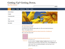Tablet Screenshot of gettingdown.org